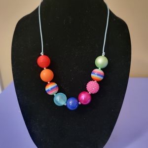Multi colored beaded necklace